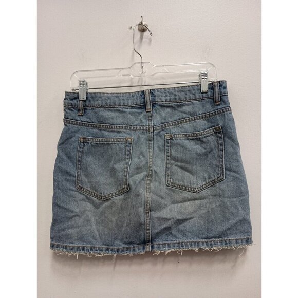 Marc By Marc Jacobs Womens Iconic Denim Mini Skirt Size 28 Blue Raw Hem Cotton - Picture 5 of 9